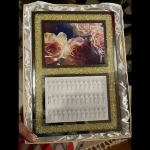 Oleg Cassini Crystal Diamond double picture frame 5” x 7”